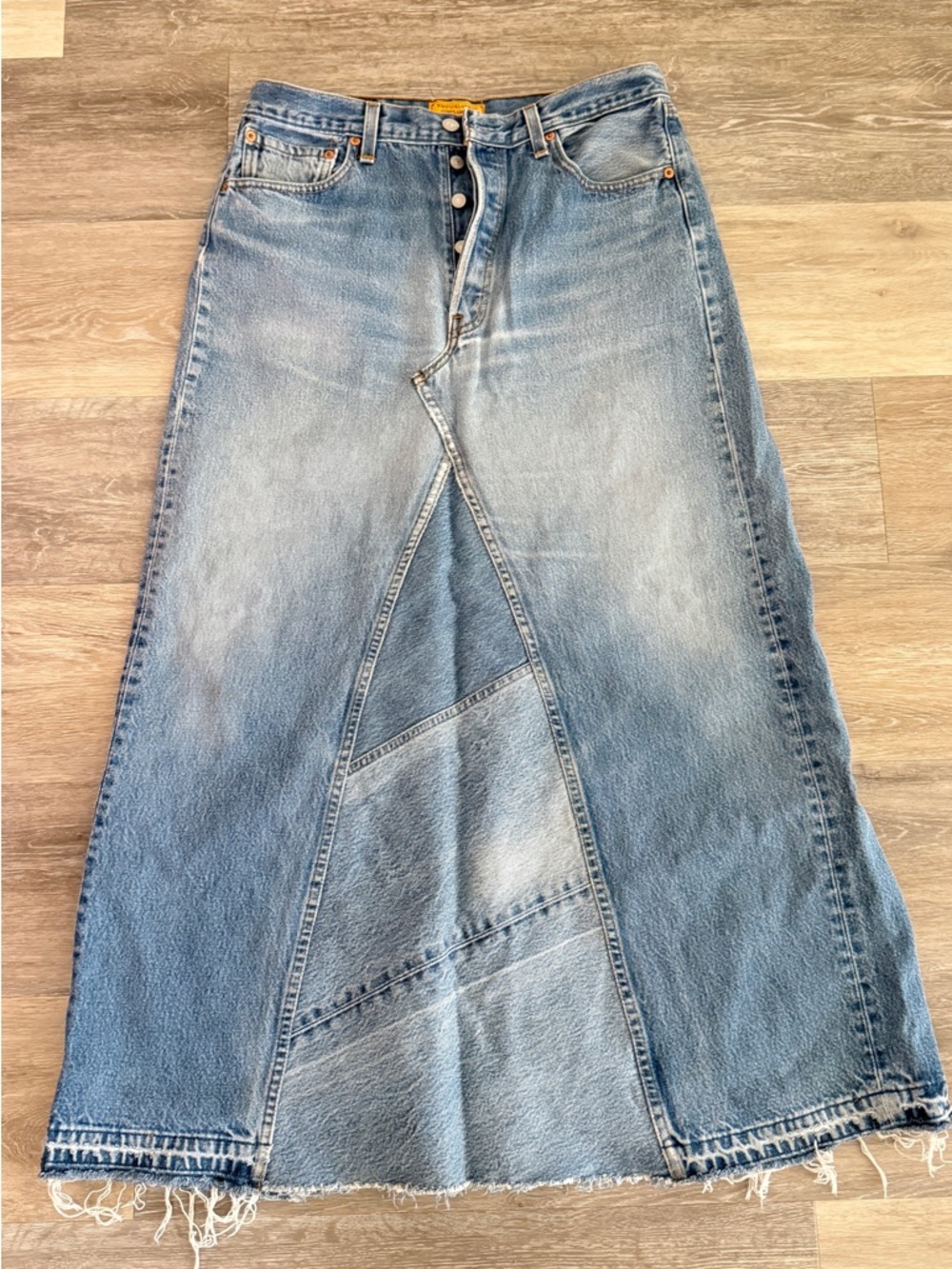 Levi's Light Blue Denim Maxi Skirt